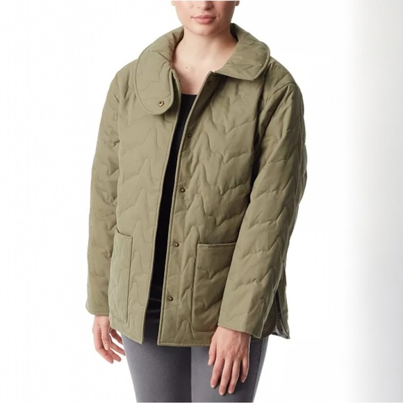 NWT BASS OUTDOOR Women's Quilted Long-Sleeve Jacket Green Large - Picture 1 of 7